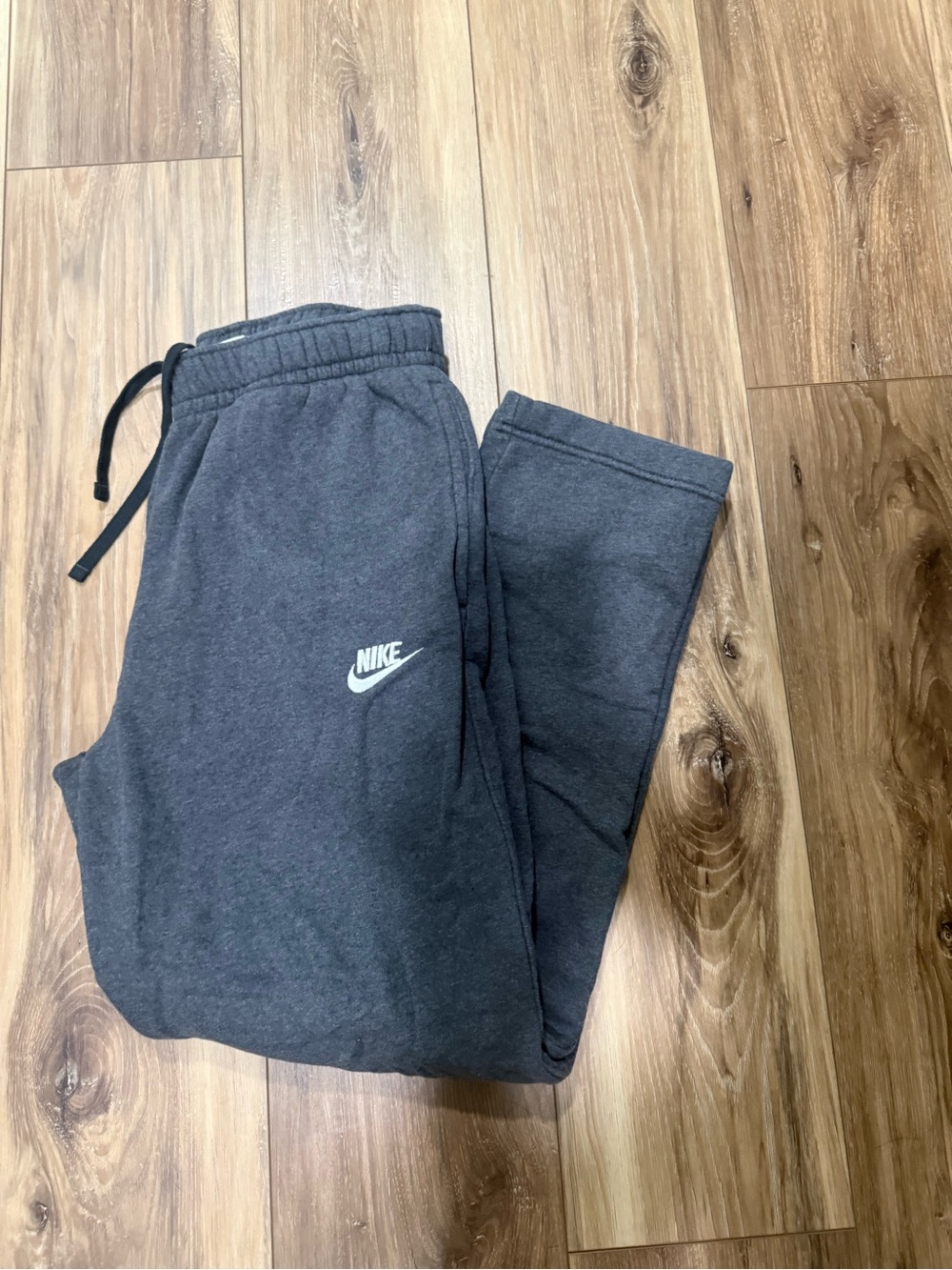 Nike Men’s Charcoal Gray Fleece Jogger Pants